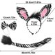 thumbnail image 3 of Kit de cebra, cola de bowknot de oreja de cebra, depilación de animales, conjunto de cosplay, conjunto de disfraces de cebra, conjunto de disfraces de fiesta, accesorios de fiesta, niños y adultos, 3 of 5