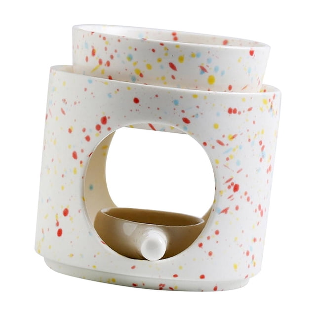 simhoa Essential Oil Burner Tea Light Holder Decorative Easy to Use Desktop for Bedroom Colorful