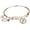 Aries (3.21-4.19), Special Edition - Birthstone Clear White, variant on Superstar Taurus Zodiac Expandable Bangle Bracelet Made with Premium Crystals Horoscope Constellation April May Birthstone Emerald Green Jewelry, Rose Gold Plated, 7"