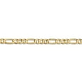 thumbnail image 3 of 14K Yellow Gold 4.5mm Concave Open Figaro Chain, 3 of 5