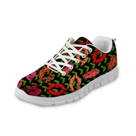 

Spring Women Casual Flats Shoes Sneakers Stylish Woman 3D Women s Sexy Lips Pattern Comfortable Mesh Ladies Footwears