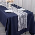 thumbnail image 2 of Efavormart 9ft White Sheer Crinkled Organza Table Runner, Premium Shimmer Chiffon Layered Table Runner, 2 of 11