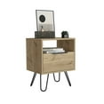thumbnail image 6 of HomeRoots 22 in. Faux Wood Nightstand with Storage, Beige, 6 of 9