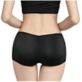 thumbnail image 2 of HUPOM Panties For Women Plus Size Underwear Compression Leisure Tie Elastic Waist Black 2XL, 2 of 6