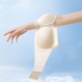 thumbnail image 6 of VISALY Strapless Jelly Bras Push Up Wireless Seamless Non Slip Bandeau Bra Supportive Padded Tube Bra Strapless Push Up Bra V Mesh Cutout Non-Slip Bandeau Bra Support Full Coverage Bra White S, 6 of 9