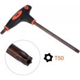 thumbnail image 3 of T50 Anti Tamper Proof Torx Key T-Handle Dual End Wrench, S2 Steel, 3 of 4