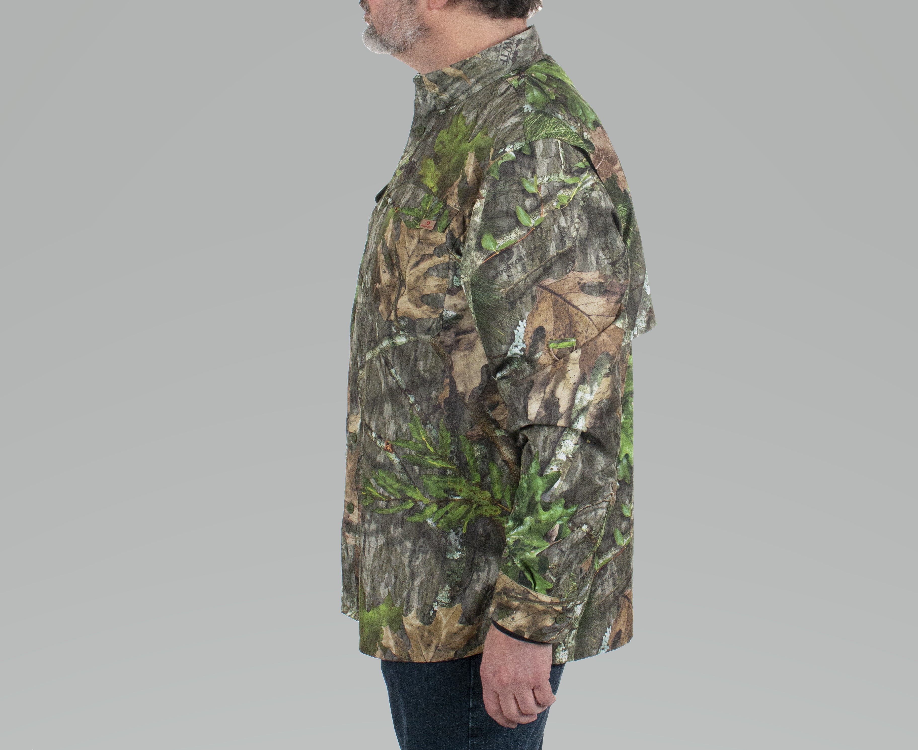 Mossy Oak Men's Long Sleeve Hunting Guide Shirt, Size Large