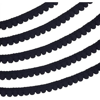 AWAYTR 10 Yards Sewing Fringe Trim - 4in Wide Tassel for DIY Craft Clothing  and Dress Decoration (Black, 4 Inches Wide)