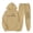 Khaki, variant on Womens Sweatsuits 2 Piece Set Graphic Pullover Hoodie with Pocket Drawstring Jogger Sweatpants Casual Loose Comfy Tracksuit for Fall Winter Daily Wear