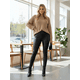thumbnail image 2 of Leggins Cuero Afelpado Interior Strech Unitalla Legging Térmico de Talle Alto Malla Vinipiel Legins Mallon de Mujer, 2 of 6
