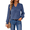 Navy, variant on Blouses for Women Lace V Neck Long Sleeve Blouse Pleated Chiffon Pom Pom Shirt Dressy Casual Fall Tops