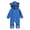 Blue, variant on Cotton Romper Baby Boy Baby Girl Boy Footed Hooded Romper Fleece Jumpsuit Coat Casual Bodysuit Blue,6-12 Months