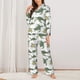 thumbnail image 2 of Balery Cute Turtle Conjunto de Pijama con Estampado para Mujer, Conjunto de Dos Piezas con Manga Larga, Ropa de Dormir Suave con Bolsillos, Pijamas Cómodos-Medium, 2 of 7