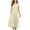 Beige, variant on Bigersell Work Dresses for Women Casual Fashion Solid Short Sleeve Round Neck Pleated Slim Ladies Vintage A-Line Dress Dresses Regular Midi Dresses, Style 10265, Beige M