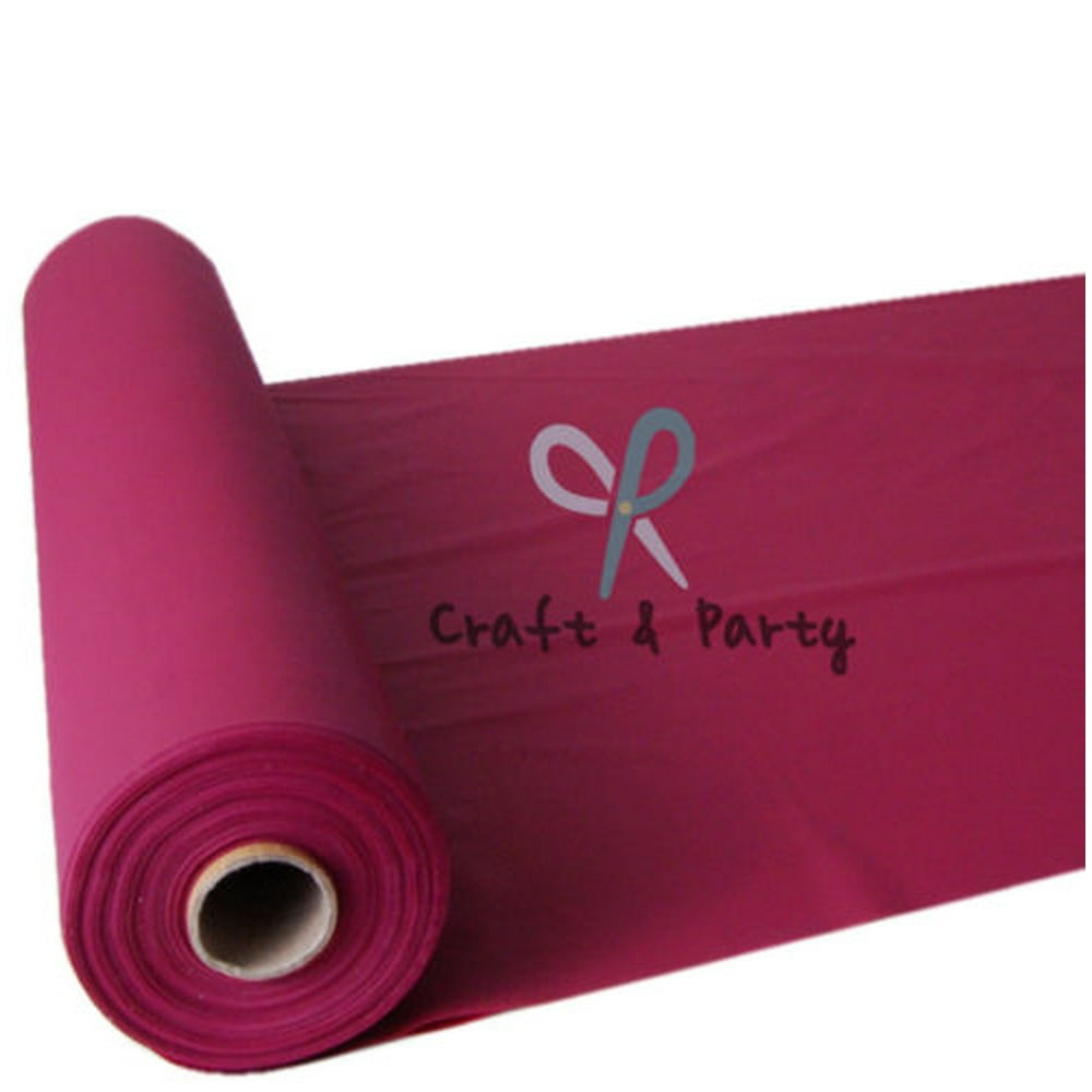 Plastic Banquet Tablecloth Roll, Burgundy, 40in x 100ft