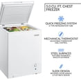 thumbnail image 2 of Igloo ICFMD50WH 5.0 Cu. Ft. Chest Freezer, White, 2 of 9
