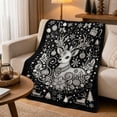 thumbnail image 2 of Christmas DIY Coloring Throw Blanket, Flannel Xmas Pattern Blanket for Kids Adults Home Decor, 2 of 7