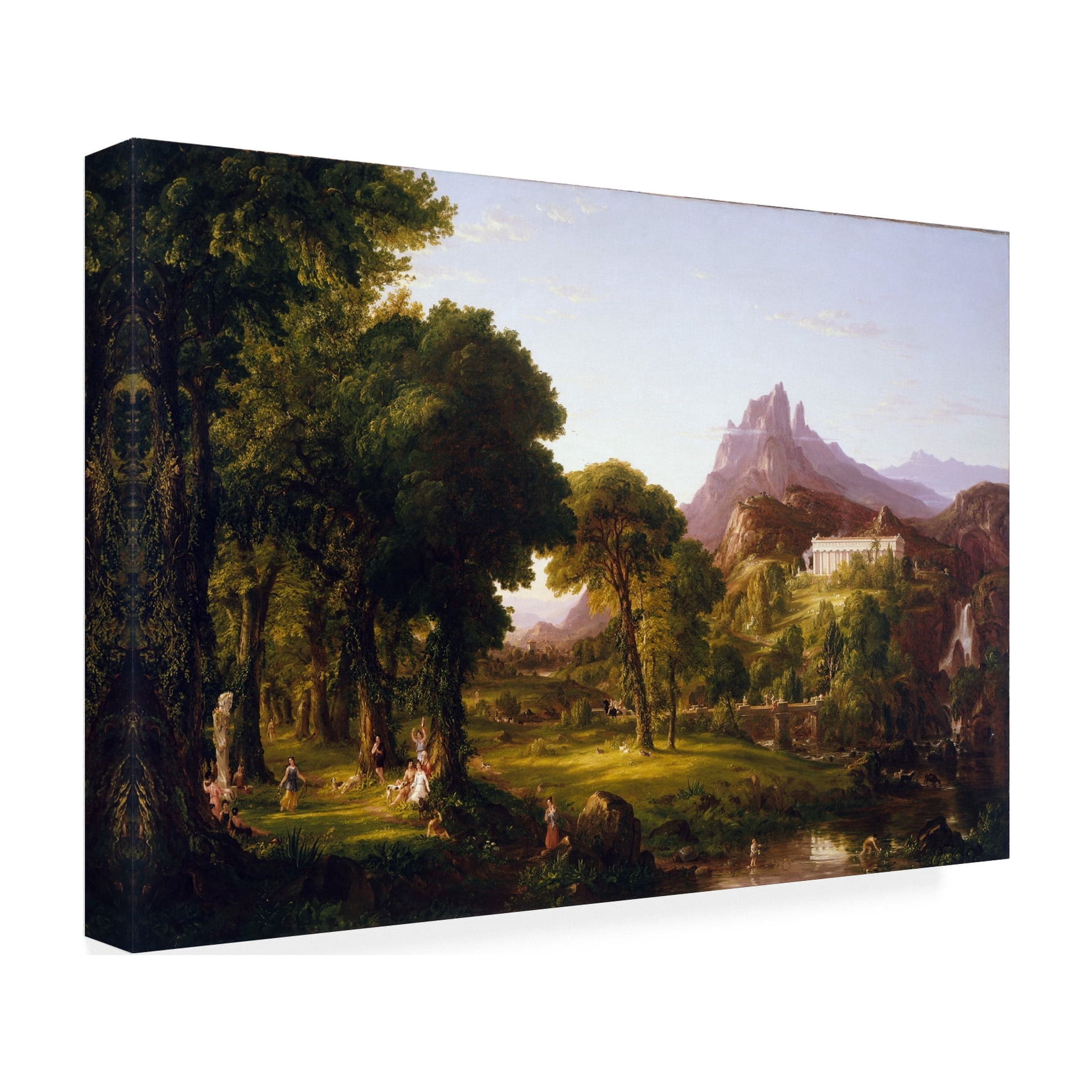 Trademark Fine Art Thomas Cole Dream Of Arcadia Canvas Wall Art - 16x24