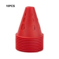 thumbnail image 1 of VONKY 10 Pcs Pile de Patinage à Roulettes Robuste et Résistante aux Intempéries pour Activités Intérieures/extérieures Facile Rouge 1Ensemble, 1 of 6