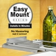 thumbnail image 2 of LYNK PROFESSIONAL 12-1/4" Wide Pull Out Spice Rack Organizer for Cabinet, Slide Out Shelf, Chrome, 2 of 8
