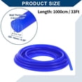 thumbnail image 3 of Unique Bargains Silicone Vacuum Tubing Hose Automotive Vacuum Line High Temperature 33Ft 3/16" 5mm ID 2.5mm Thickness 1 Pcs Blue 130PSI Max Pressure, 3 of 4