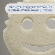 Scrub Daddy Scrub Mommy Dual-Sided Sponge Dye Free - Scratch-Free, Odor Resistant - 1ct