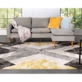 thumbnail image 5 of Well Woven Rheta Gold Modern Geometric Stripes & Angles Pattern Area Rug, 5 of 9
