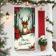 thumbnail image 5 of Horivan Christmas Door Curtain with Santa Claus Design Festive Polyester Fabric Decoration for Holiday Party Wall Decor Long Lasting Reusable Holiday Season, 5 of 6