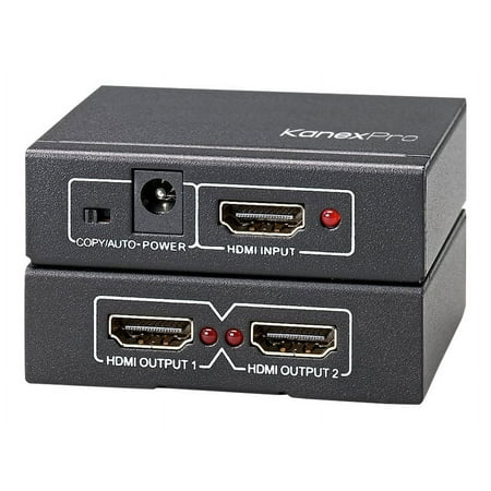 UPC: 0813982020047 | Kanex SP-HD1X24K 4K UHD HDMI 1×2 Port Splitter  Single Splitter  Full HD 1080p  Black