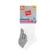 thumbnail image 3 of Hanes Comfort Fit Women's No-Show Socks, 6-Pairs Assorted White/Grey 8-12, 3 of 6