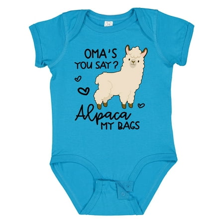 

Inktastic Oma s You Say Alpaca My Bags Gift Baby Boy or Baby Girl Bodysuit