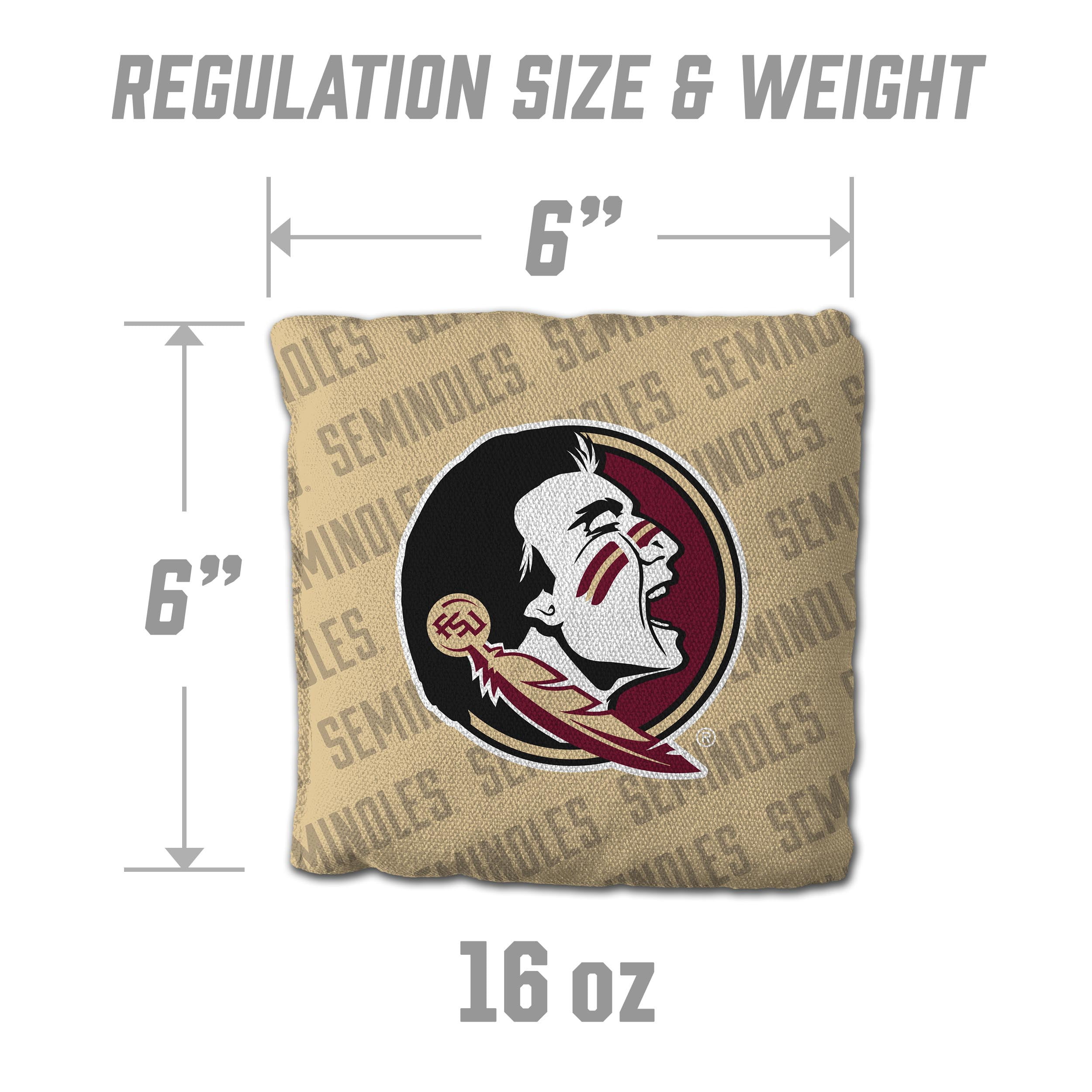 NCAA Florida State Seminoles Cornhole Bags - 4PK - Gold