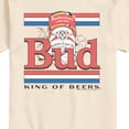 thumbnail image 3 of Budweiser - Bud Vintage Stripes Short Sleeve Graphic T-Shirt, 3 of 5