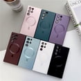thumbnail image 2 of Funda Magsafe de carga inalámbrica de lujo para Samsung Galaxy S22, S23S21, S20 Plus, Ultra FE Plus, Note 10, 20, cubierta parachoques suave Magsafe Fivean unisex, 2 of 2
