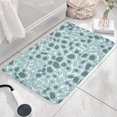 thumbnail image 3 of White and Blue Of Animal Print Flannel Non Slip Door Rugs,Washable Door Mats Indoor,Decorative Door Mats,Dirt-Resistant and Absorbent Doormat for Entrance,Bedroom,Kitchen,Bathroom,31.5x17in(80x43cm), 3 of 4