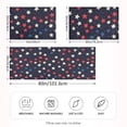 thumbnail image 2 of Yayeee Pillowcase King Size Set of 2 Satin Wrinkle Resistant Envelope Pillow Case, Red Starry Pattern, 2 of 8
