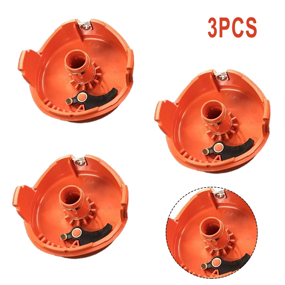 90583594 Replacement Spool Caps Assembly Compatible With For Black+Decker  GH3000 String Trimmer(4 Pack)