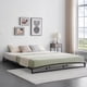 thumbnail image 4 of 6 - pulgada king size low marco de cama: heavy - duty metal platform, no box spring, noise - free, non - slip, fácil montaje, negra, 4 of 7