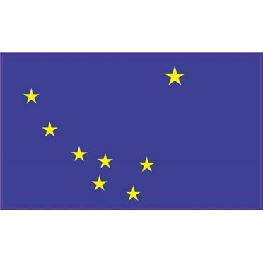 5in x 3in Alaska State Flag Sticker Vinyl Decal Car Window Stickers Decals