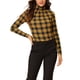 thumbnail image 5 of INSPIRE CHIC Camiseta de rayas de mujer de manga larga, casual, ajustada, de cuello alto, para primavera, otoño, fiesta de Navidad 2026 XS Amarillo, 5 of 8
