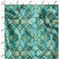thumbnail image 2 of Soimoi Abstract Print,Cotton Cambric, Quilting Fabric Sold by The Yard 42 Inch Wide, Medium Weight Cotton Fabric, SewingSupplies, Sea Green, 2 of 6