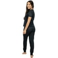 thumbnail image 3 of Harry Potter Juniors' Fit Pajama  H is for Harry Gryffindor Hogwarts 2 Piece Short Sleeve Sleep Shirt Jogger Pant Set, 3 of 5
