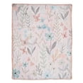 thumbnail image 4 of Lambs & Ivy Baby Blooms 3-Piece Pink Floral/Butterfly Baby Crib Bedding Set, 4 of 9