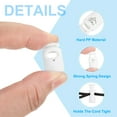 thumbnail image 3 of Uxcell Plastic Cord Lock, Single Hole Spring Toggle Stopper Adjustable Cord Stops Fastener End for Paracord White, 3 of 6