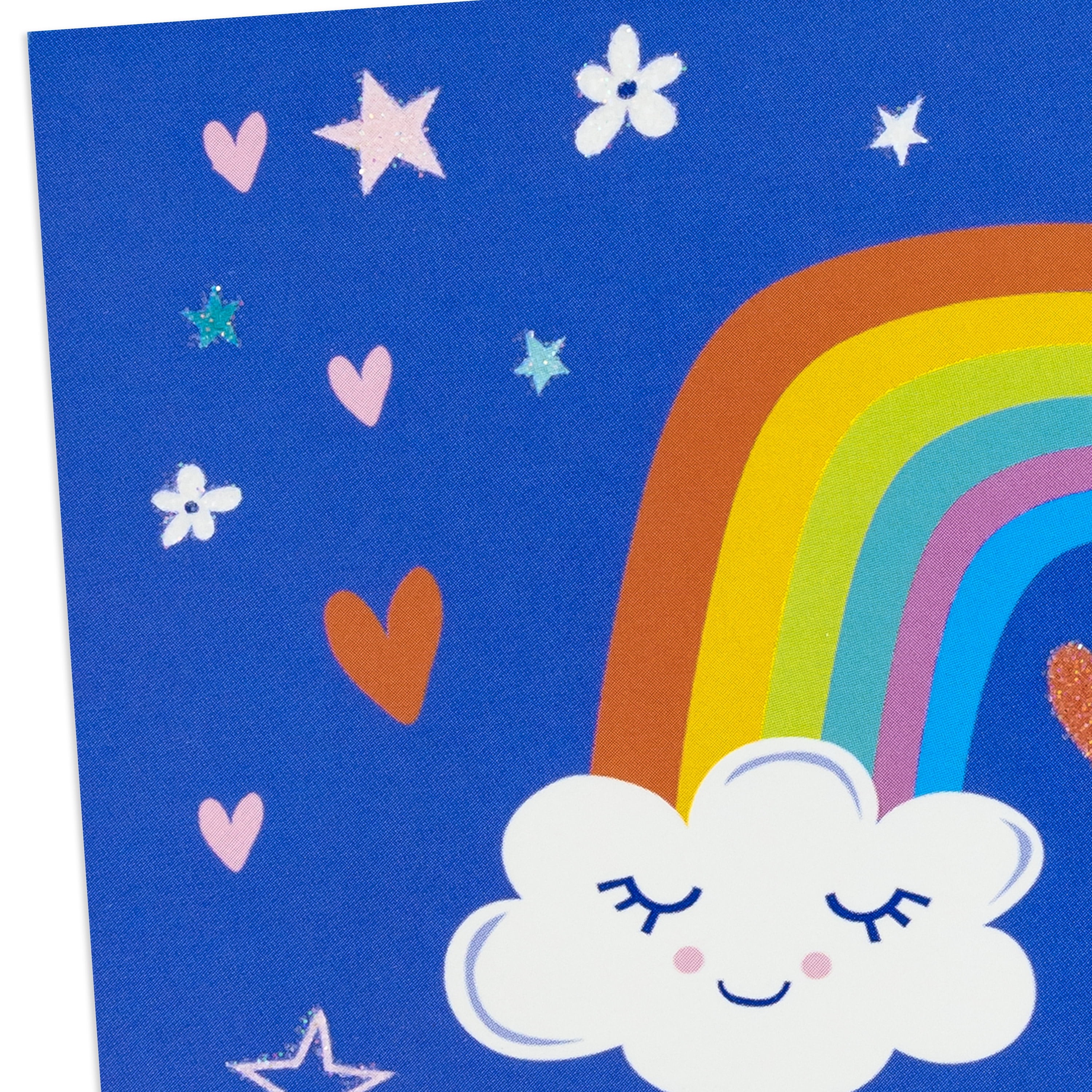 Hallmark Blank Thank You Notes (Rainbow and Clouds Kids), 10 Count