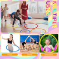 thumbnail image 4 of 12 Pcs Obstacle Course Ring Set 16 Inch 28 Inch Hoop Plastic Toys Exercise Hoops Bulk for Little Teens Adults Party Games Educational Activities Holiday Decoration Gymnastics, 4 Colors, 4 of 7
