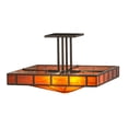 thumbnail image 7 of Meyda Tiffany 187316 Mission Prime 4 Light 34" Wide Semi-Flush Square Ceiling Fixture -, 7 of 7