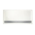 thumbnail image 7 of Swan SB03464.130 Solid Surface Wide Trough Drain Shower Base, 34-in L X 64-in H X 5.33-in H, Ice 34-in L X 64-in H X 5.33-in H Ice, 7 of 7