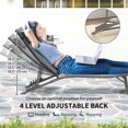thumbnail image 4 of Outsunny Chaise Longue d'Extérieur, Ensemble de 2, Chaise Longue Pliante et Réglable, 4 of 10