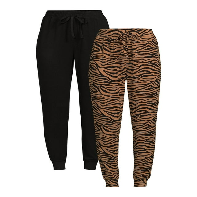 JUNWELL Women‘s Super Soft Hacci Knit Jogger Pants 27.5” Inseam 2-Pack Sizes XS-XXL